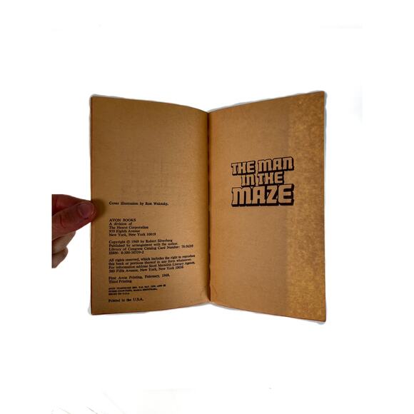 Vintage Paperback Book - The Man In The Maze - Robert Silverberg - 1969 Avon - Picture 3 of 4